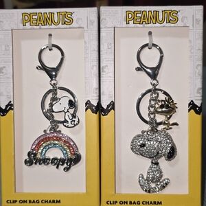 Peanuts Snoopy Bag Charm/Keychain (Buyer's Choice) NIB